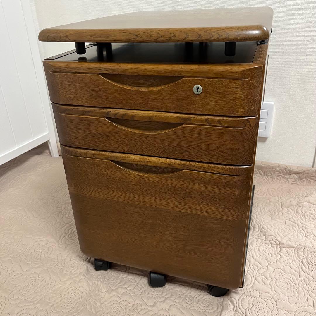 ■専用ページ■カリモク デスクワゴン 袖机 S9079 天然木 サイドテーブル