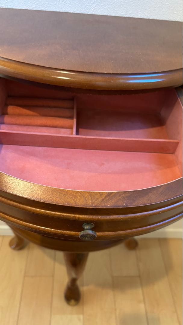 セール⭐︎アンティーク調　猫脚　半円チェスト　ミラー　セット