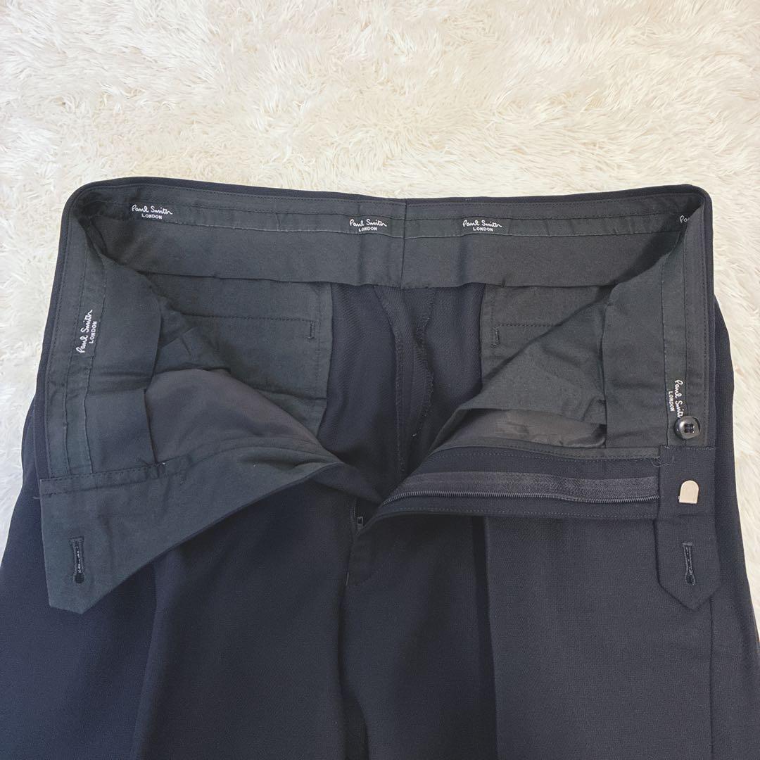 ポールスミス×DELFINO セットアップ スーツ 黒 M SUPER120