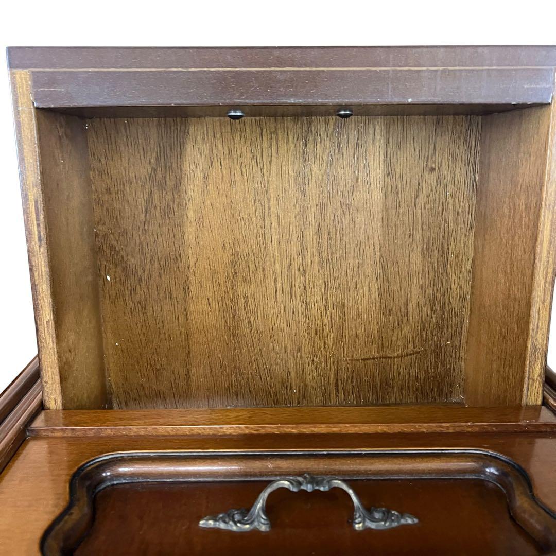 コンソールチェスト スリム 猫脚 鍵付属 ナチュラルブラウン