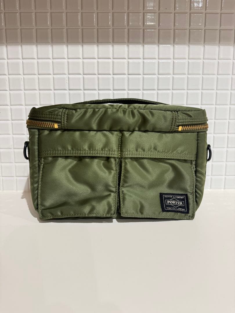 【激レア】超美品 廃盤 ポーター タンカー カメラバッグ S セージグリーン