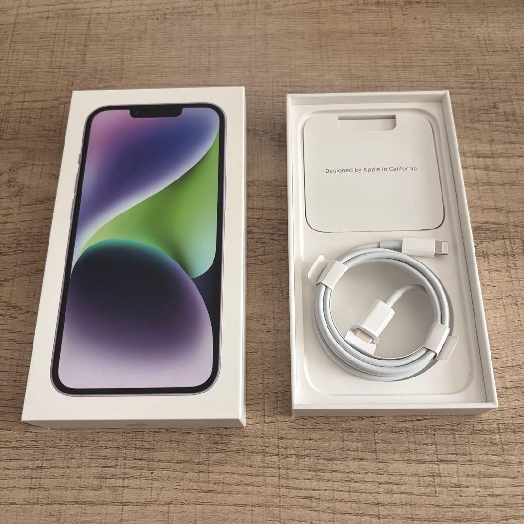 iPhone14 256GB パープル （充電ケーブル付・SIMロック無し）
