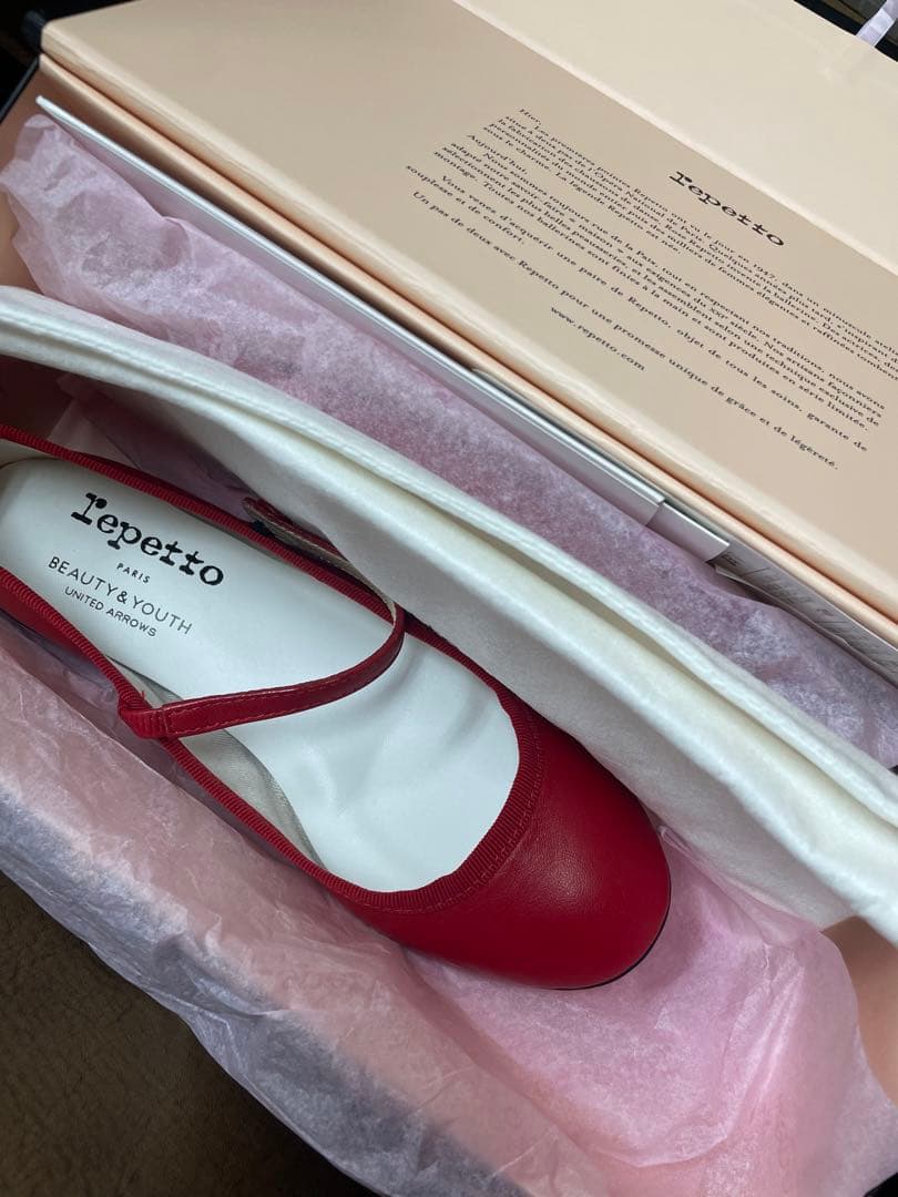 レペット repetto レザー メリージェーン レッド 36 新品未使用
