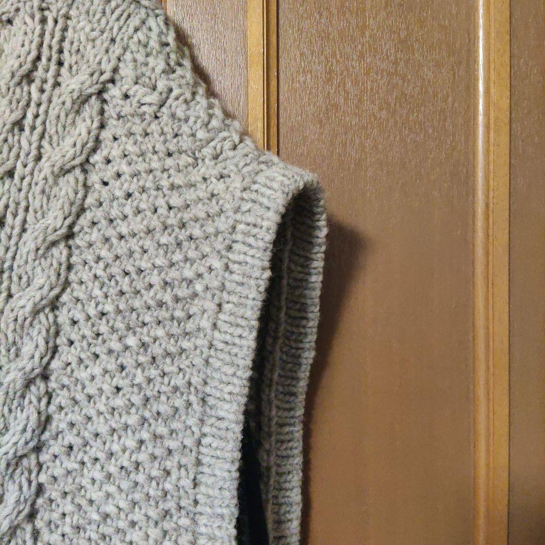 NESTROBEペルーハンドニットベスト アラン鹿の子