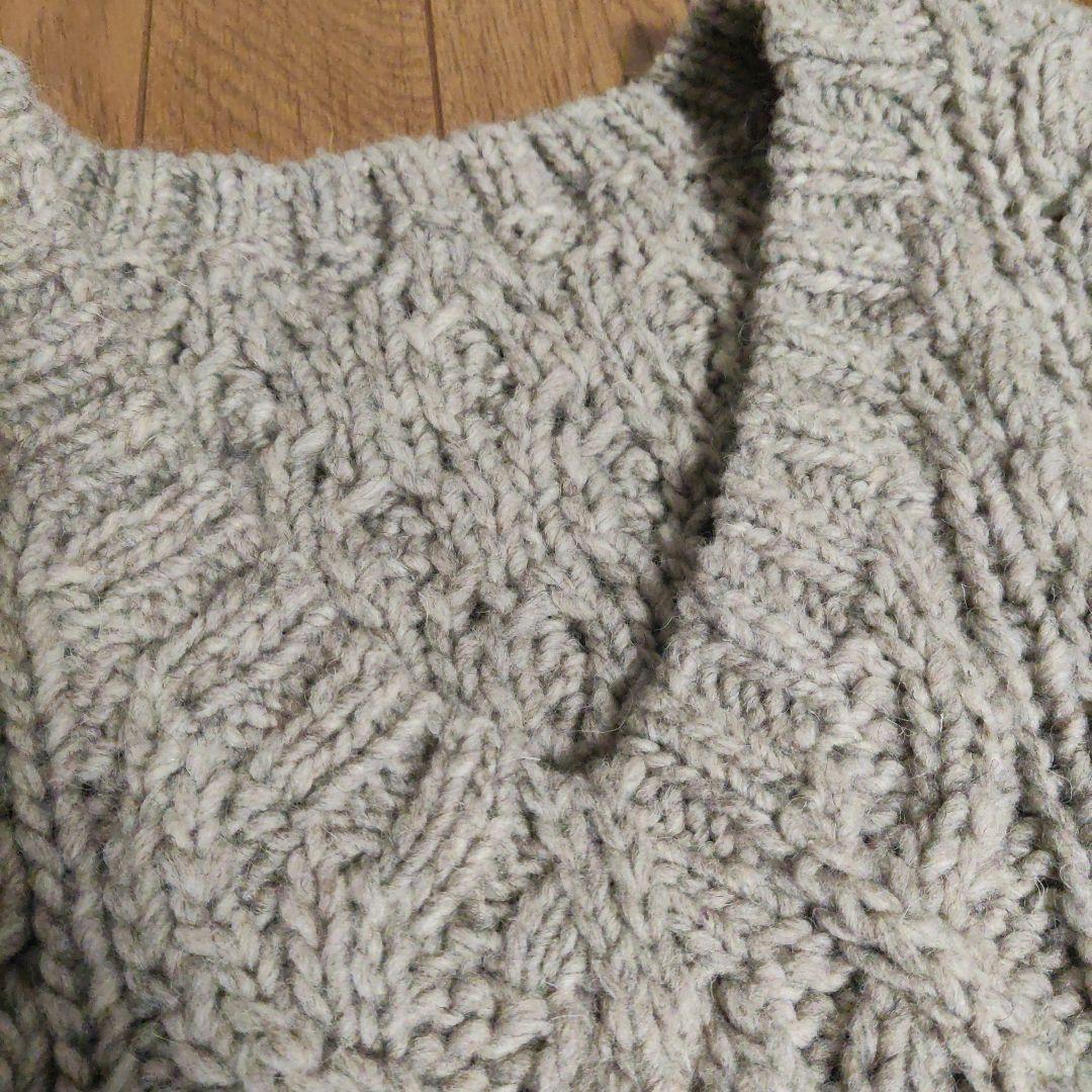 NESTROBEペルーハンドニットベスト アラン鹿の子