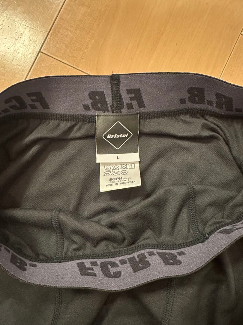 F.C.R.B. ブラック レギンス L UNDER LAYER TIGHTS