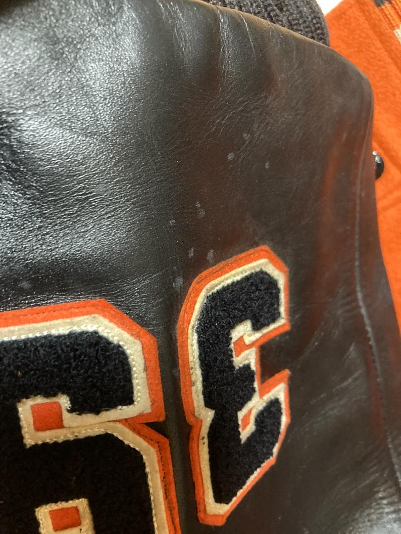 m*o様 スタイルアイズ フルデコ レザースタジャン 黒オレンジ サイズ40