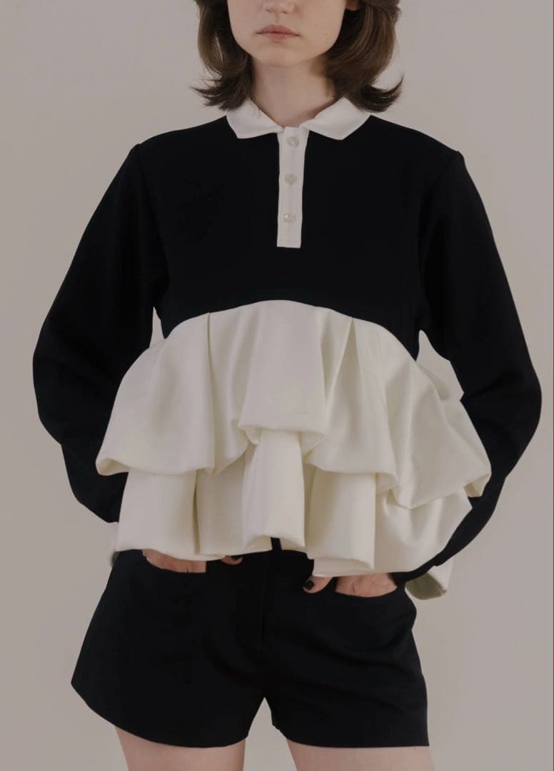 【THE TOÉ】Hydra Peplum Tops タグ付き