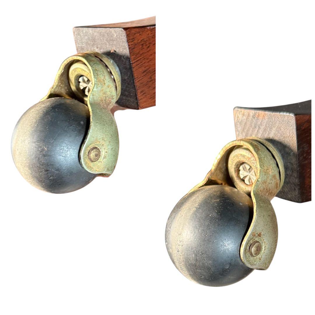 HR693 オールドカリモク　古いkarimoku ワインキャスター　ワゴン