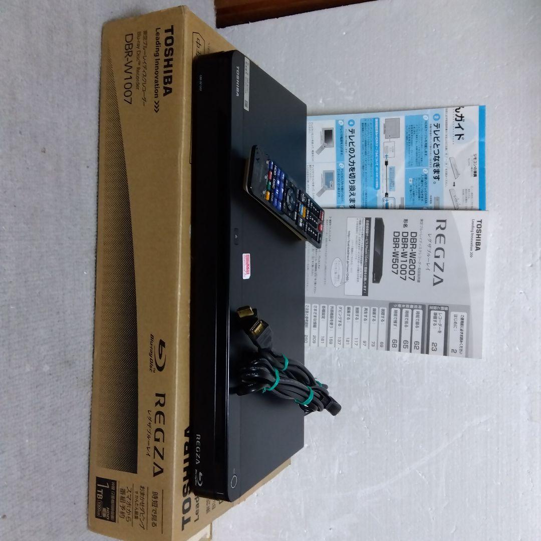 1TB東芝W録画ブルーレイレコーダーDBR-W1007/2018年製