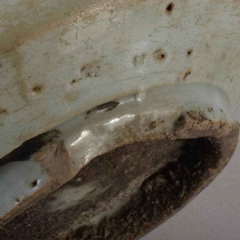 朝鮮美術　李朝　高麗白磁　壷　C　R8595