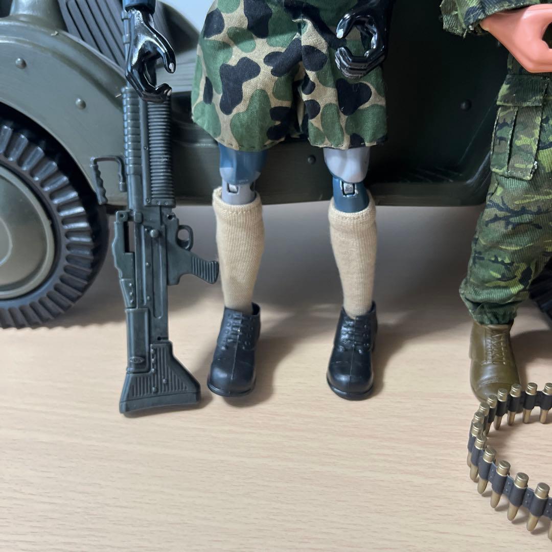 GI.joe コンバットジープ　1970年代 サイズ　1/6 人形2体付き