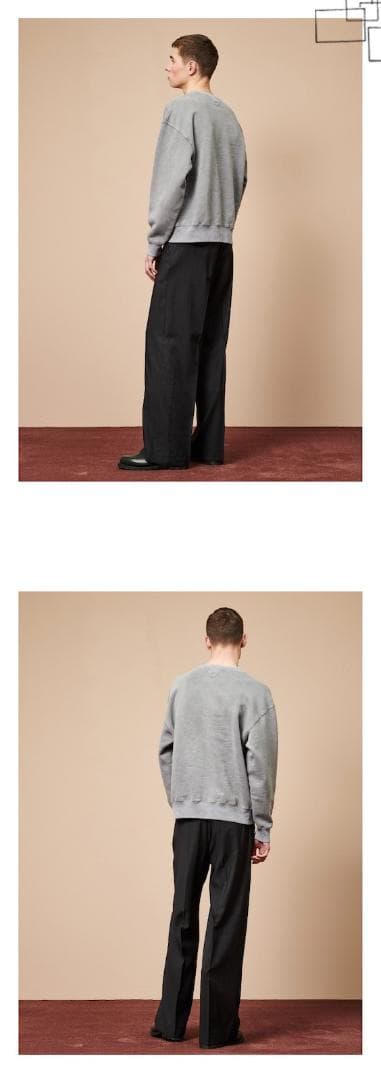 ★24SS OUR LEGACY グレー クルーネック スウェット シャツ 44