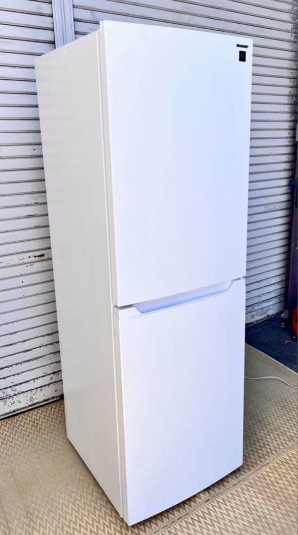 ① 【送料無料】2024年製　SHARP 冷蔵庫 SJ-BD23M-W 230L