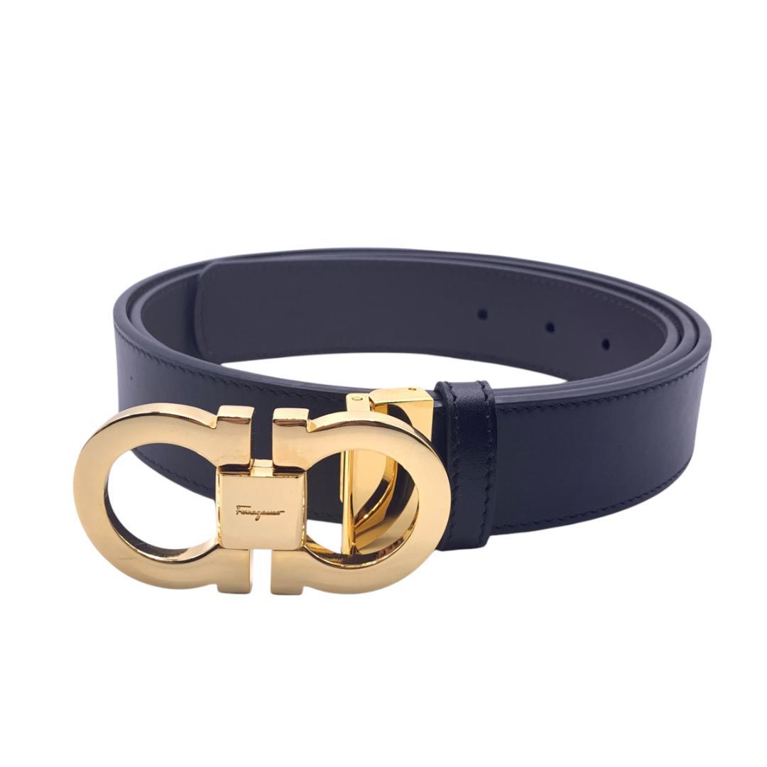 美品Ferragamo フェラガモ　ベルト リバーシブル　調整可 最大120cm