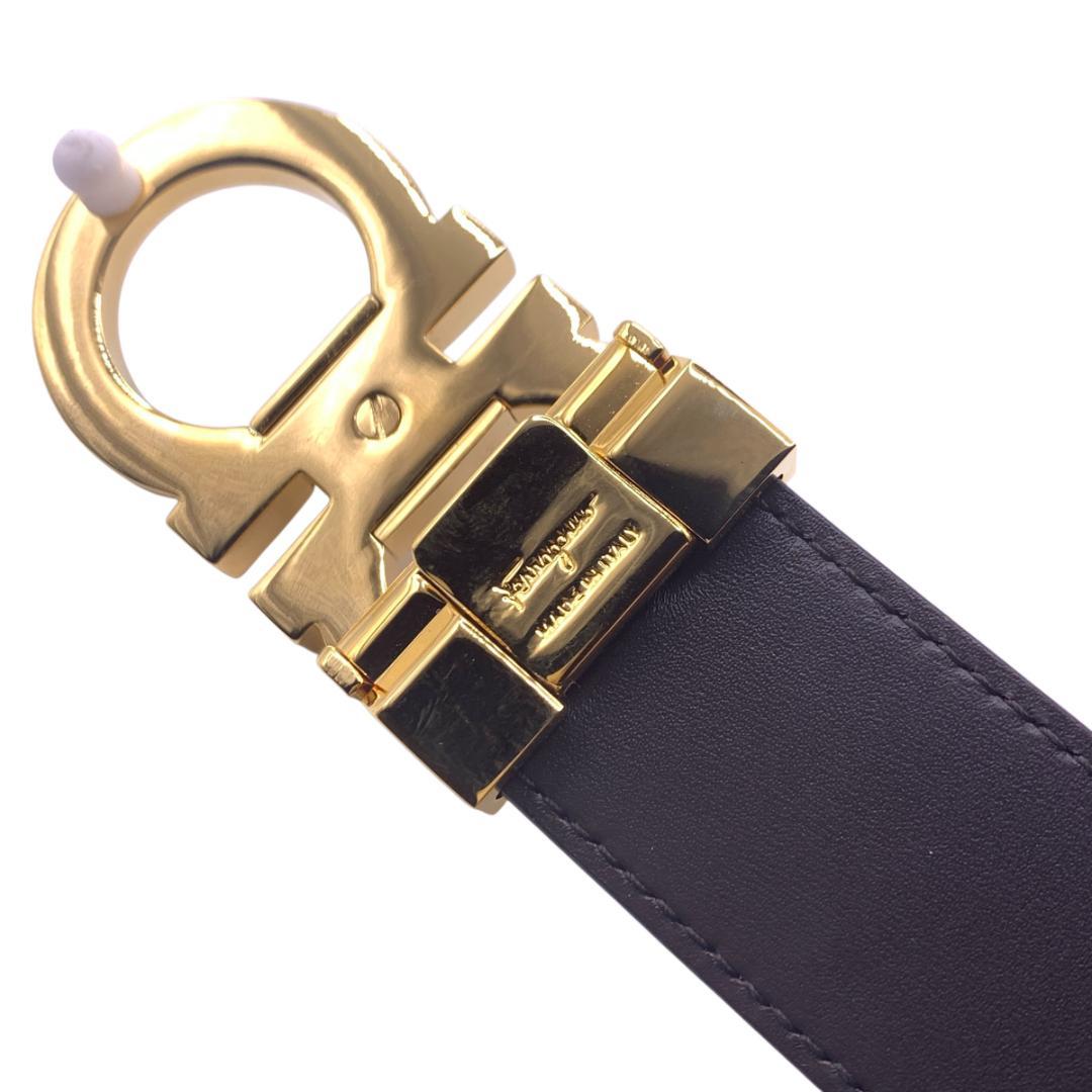 美品Ferragamo フェラガモ　ベルト リバーシブル　調整可 最大120cm
