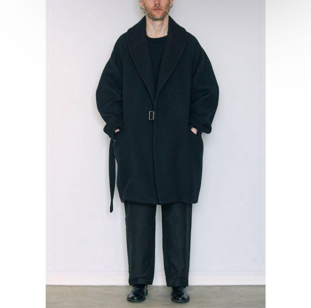 19aw COMOLI コモリ ウール ショールカラーコート サイズ2