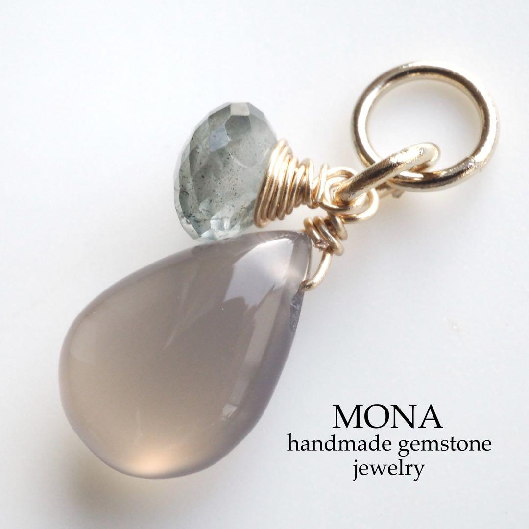 【ほぅ】天然水晶のバタフライモチーフネックレストップ