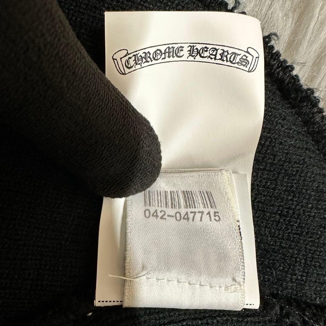 CHROME HEARTS クロムハーツ ビーニー ブラック刺繍クロス 極美品