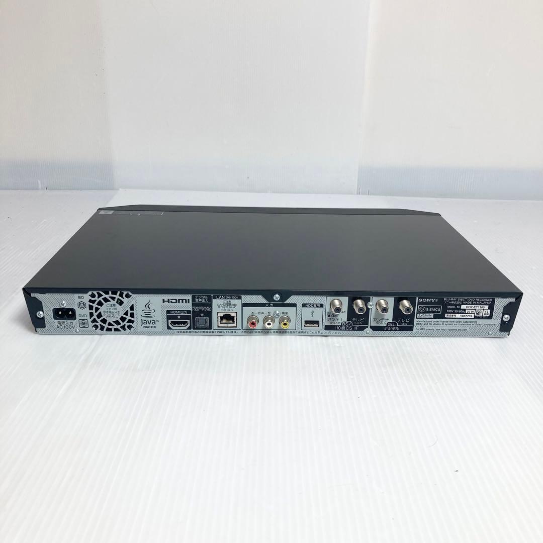 美品 SONY ブルーレイレコーダー BDZ-ET1100 2013年製 1TB