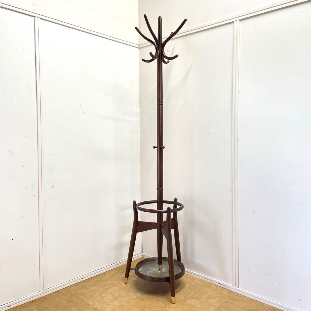 秋田木工 ポールハンガー① コートハンガー スタンド アンティーク ビンテージ