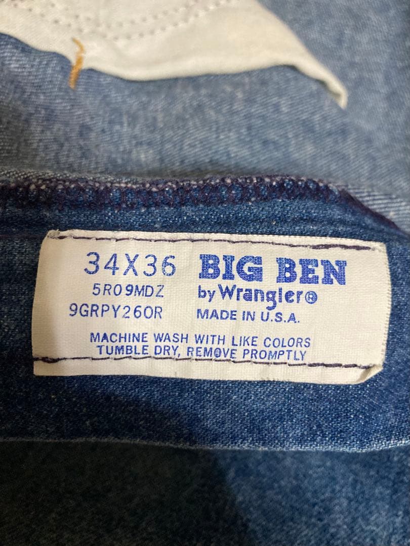 【希少】Vintage USA製 70s BIGBEN ペインターパンツ W34