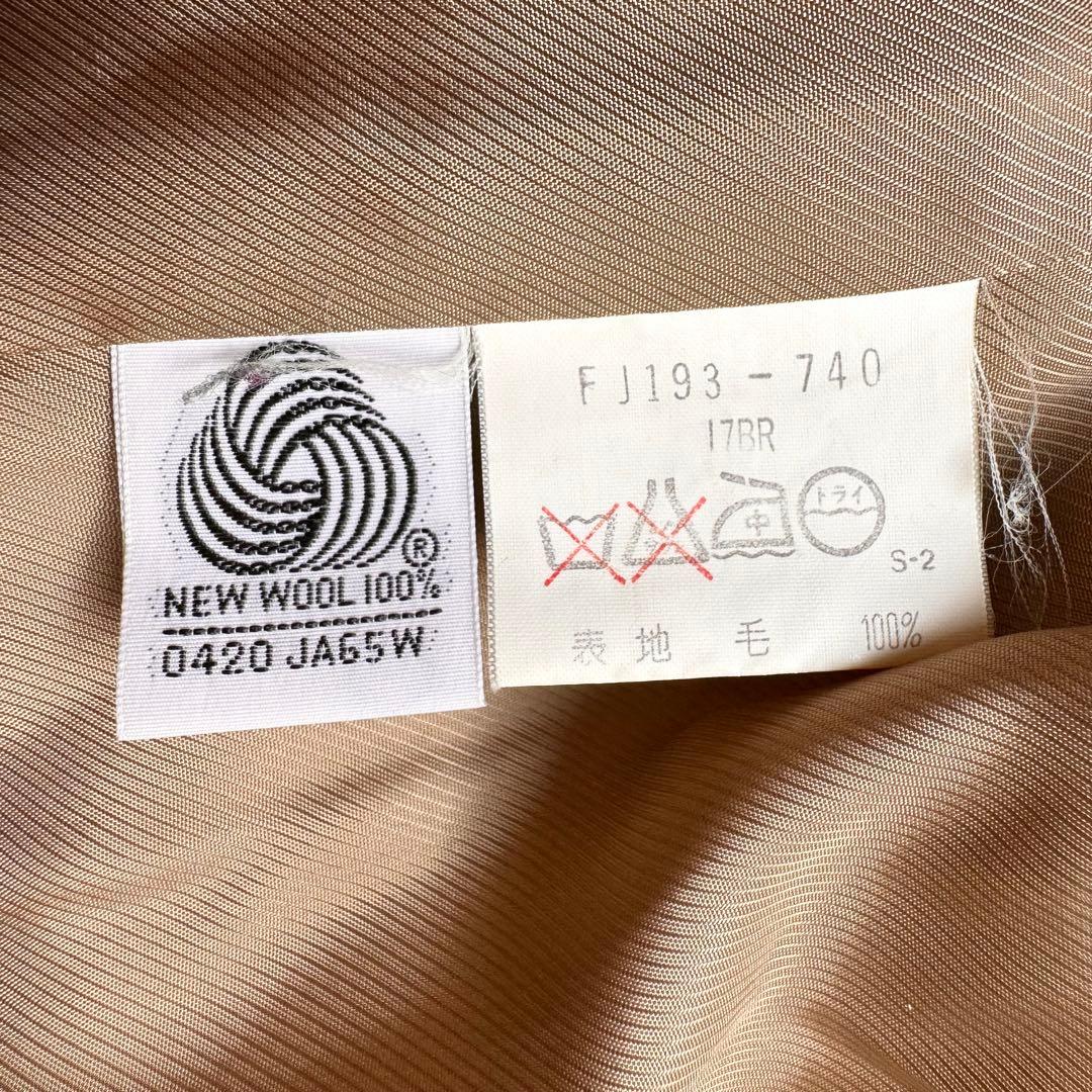 バーバリーズ テーラードジャケット カシミヤ混 キャメル 2XL