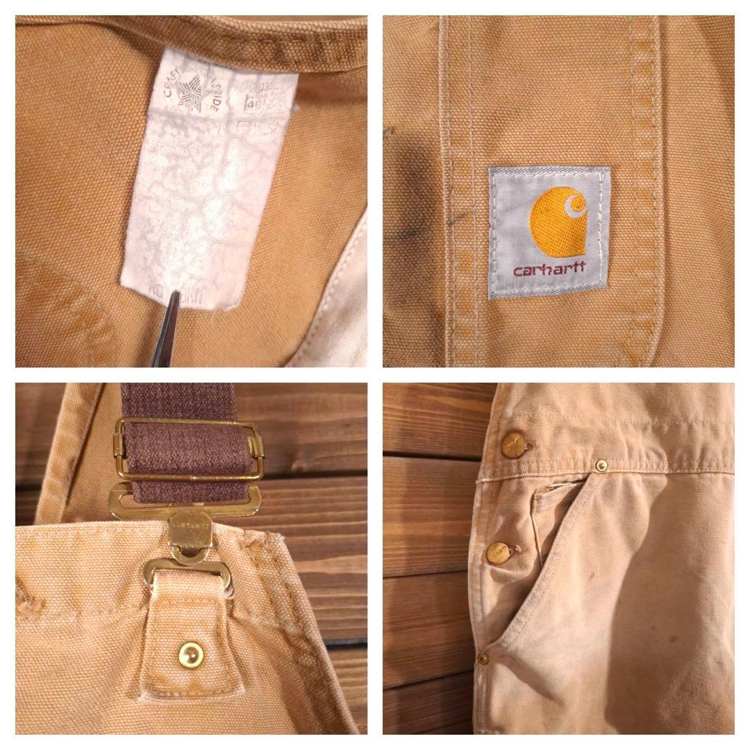 90s USA製 星タグ carhartt カーハート ダック地 オーバーオール