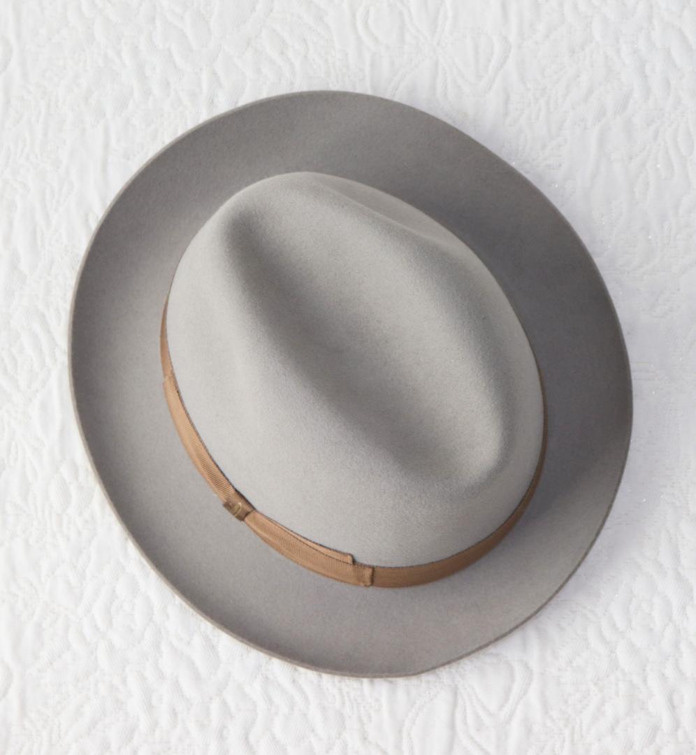 70,400円新品タグ付き【ボルサリーノ】ラビットファー フェルトハット 57