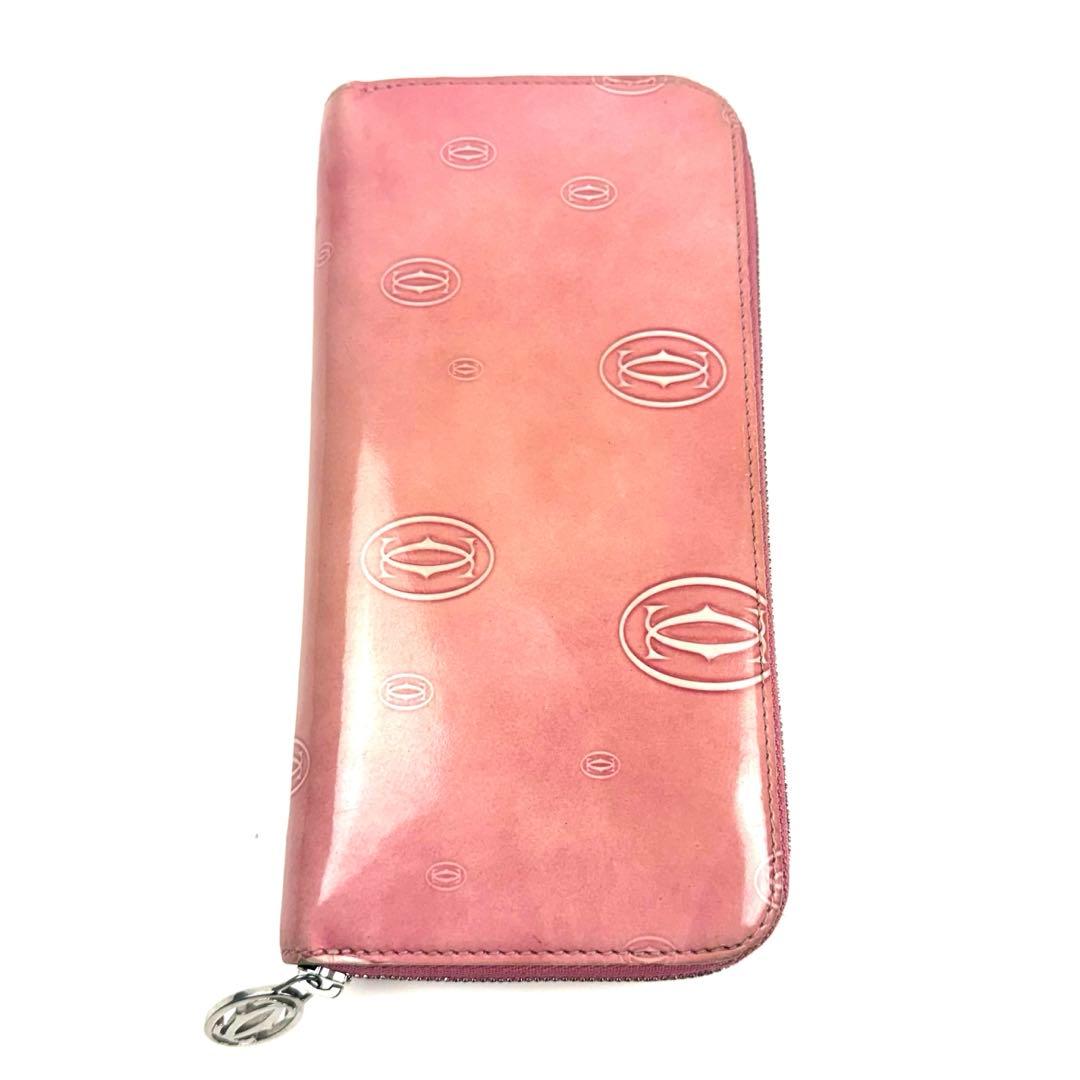 Cartier カルティエ ハッピーバースデー ラウンドファスナー 長財布