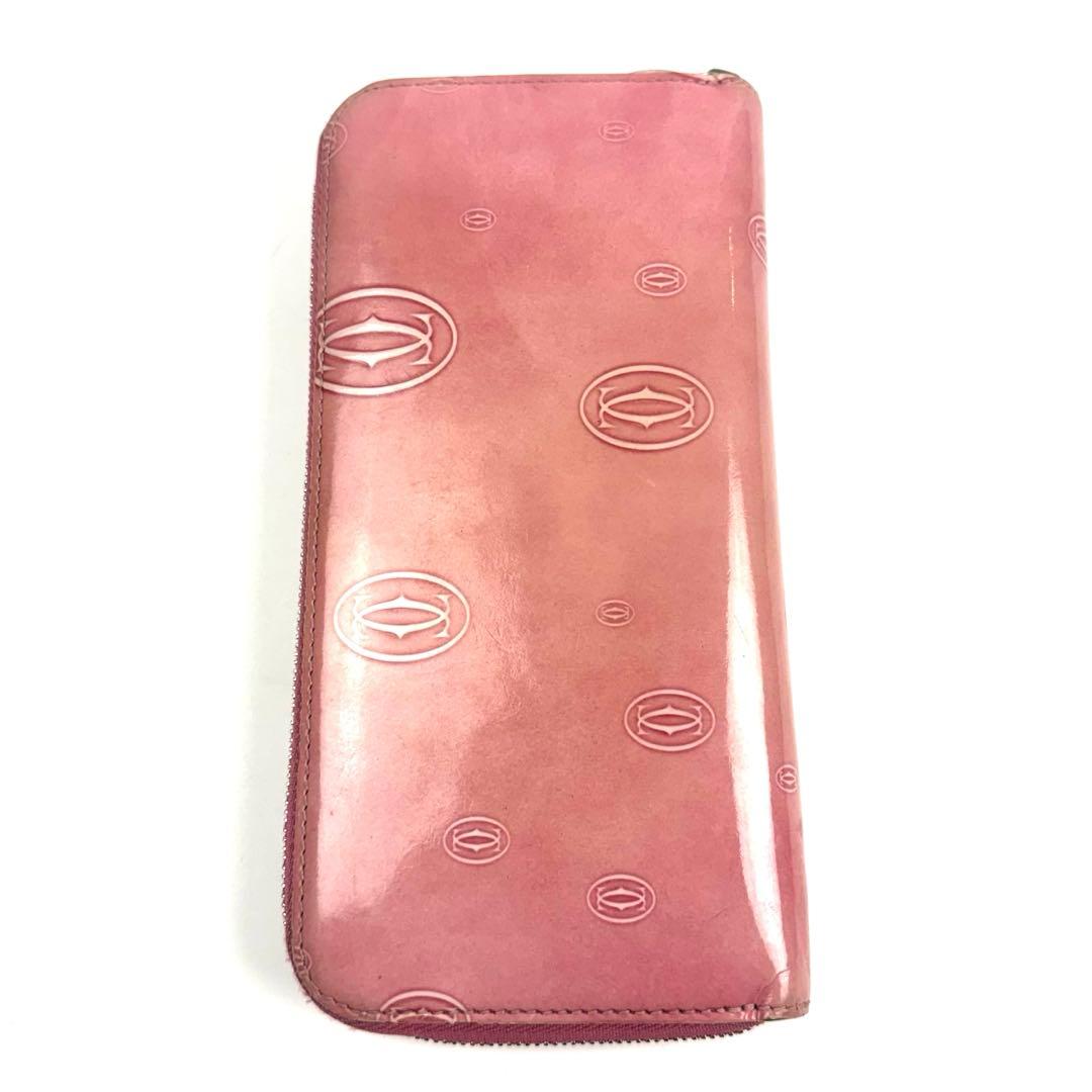Cartier カルティエ ハッピーバースデー ラウンドファスナー 長財布