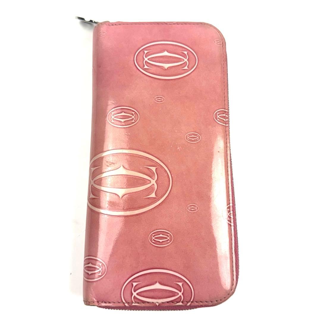 Cartier カルティエ ハッピーバースデー ラウンドファスナー 長財布