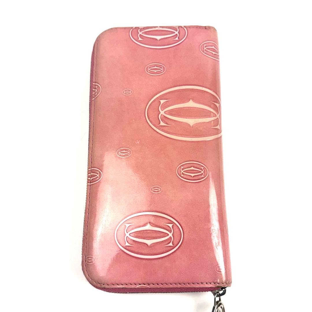 Cartier カルティエ ハッピーバースデー ラウンドファスナー 長財布