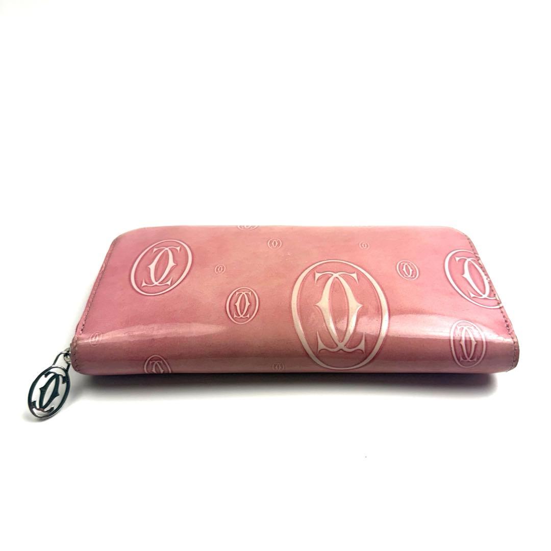 Cartier カルティエ ハッピーバースデー ラウンドファスナー 長財布