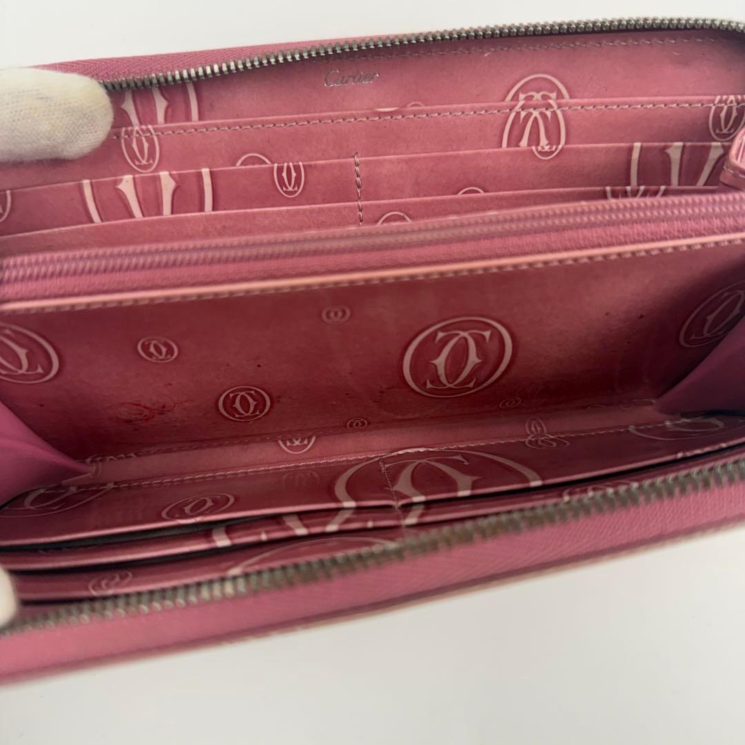 Cartier カルティエ ハッピーバースデー ラウンドファスナー 長財布