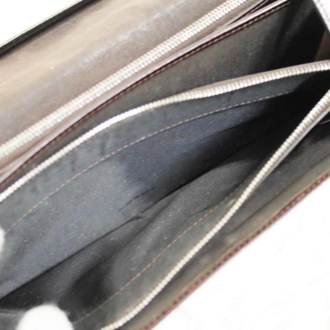 激レア 美品 フェンディ 長財布 マンマ金具 ズッカ柄 キャンバス ブラウン