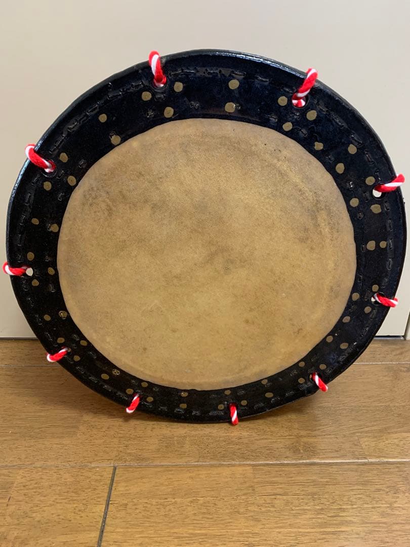 和楽器　和太鼓　締太鼓 　現状品　W34.8cm しめ太鼓