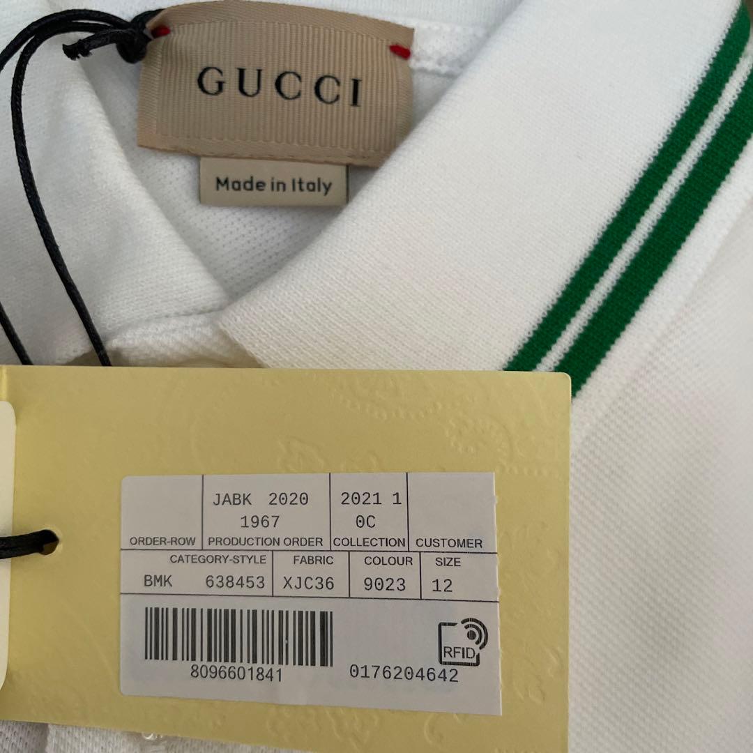 新品未使用 GUCCI コットン ポロシャツ12 (150)