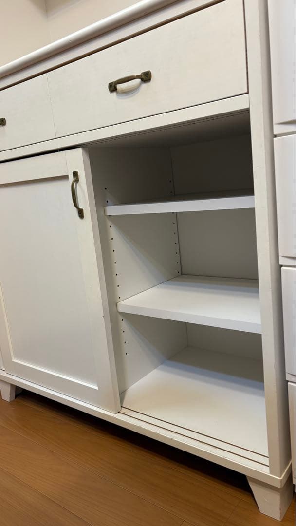 食器棚　モモナチュラル　ホワイト