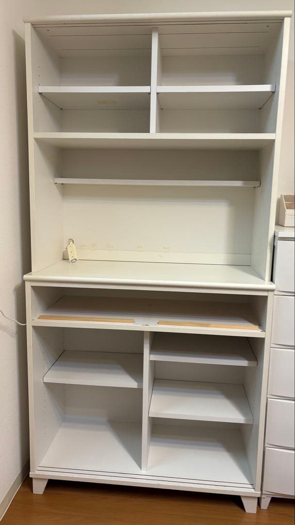 食器棚　モモナチュラル　ホワイト