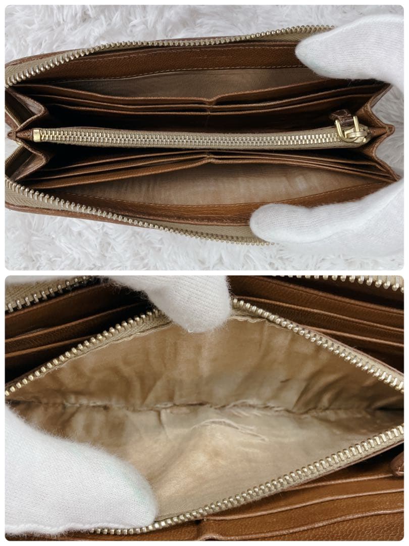 おやじ プラダ 編み込み イントレチャート レザー L字ファスナー