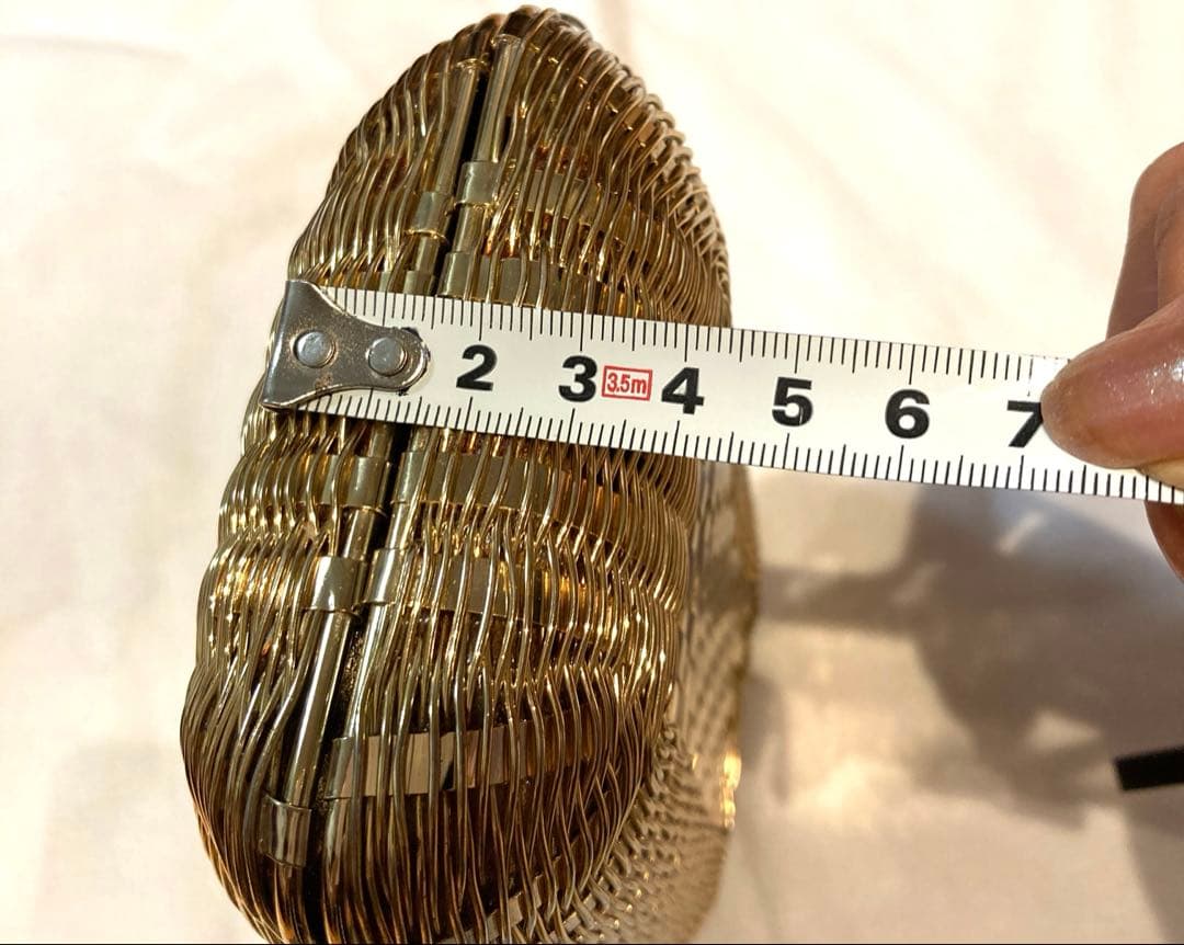 Rodo メタル　かごバック　2way ゴールド　クラッチバッグ　ヴィンテージ