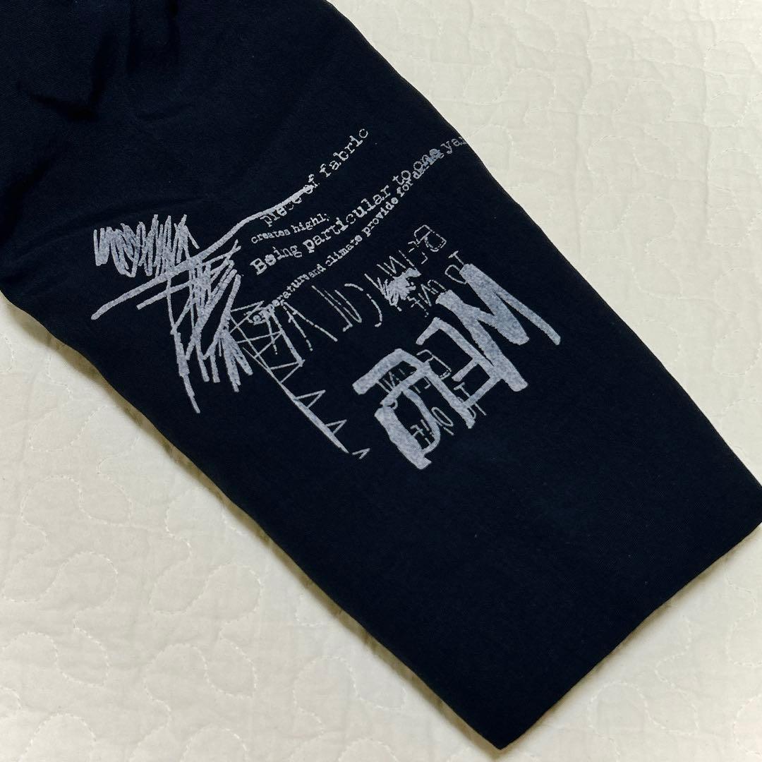 芽風 定価6.9万 近年 ロゴタフタ ジャケット アウター ネイビー 38