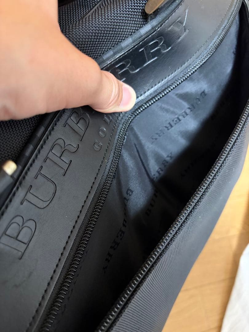 美品　BURBERRY バーバリー　ゴルフ用ボストンバッグ　大容量メンズブラック