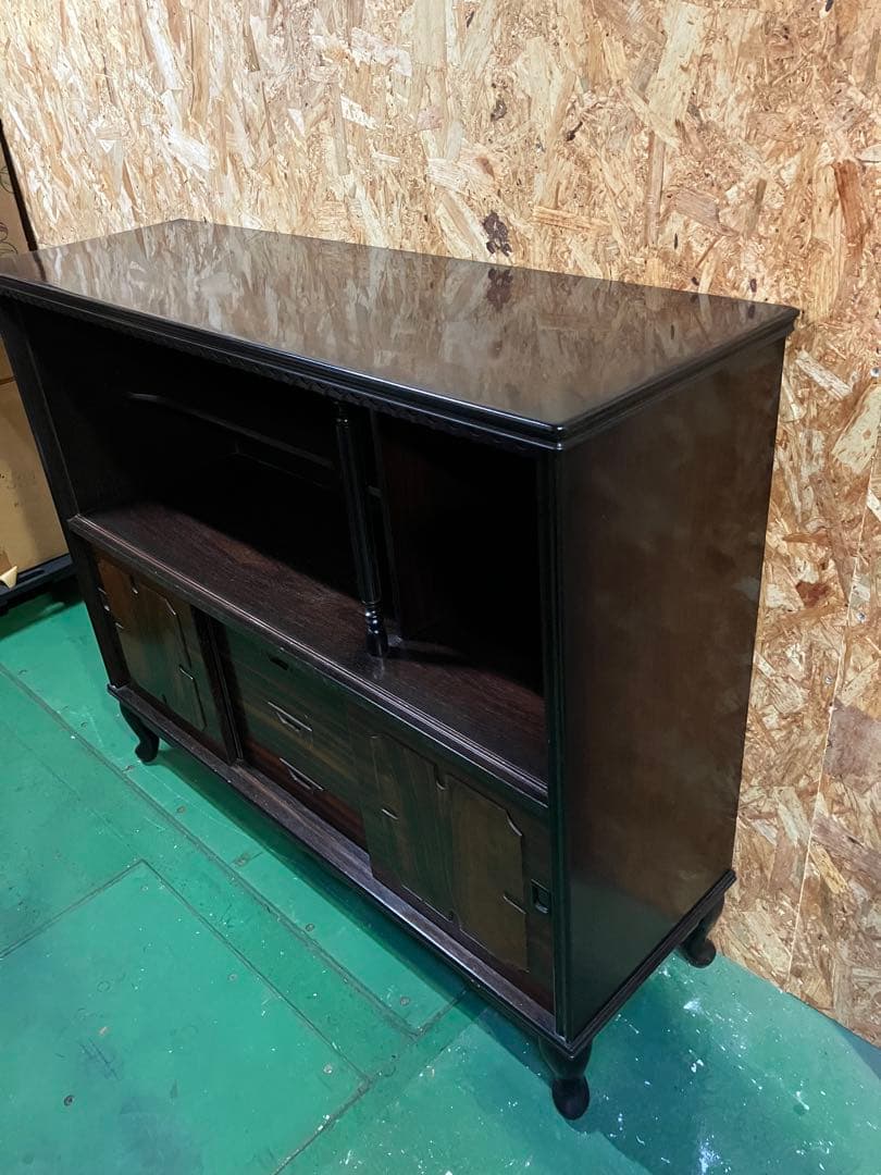 A2B86■アンティーク 猫脚サイドボード キャビネット ヴィンテージ レトロ