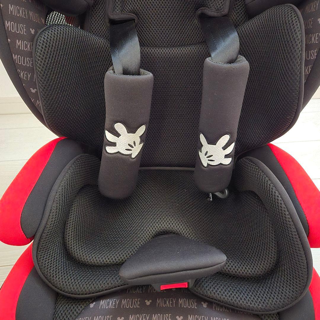 ディズニーハーネスジュニアFIX ミッキーマウス ISOFIX ジュニアシート