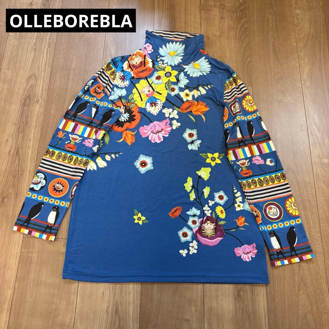 ナ*ロ様 OLLEBOREBLA アルベロベロ　チュニック　花と鳥とブタさん
