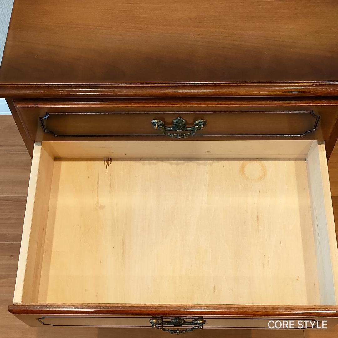 カリモクアンティーク　コロニアル 4杯 チェスト 　サイドボード　S3