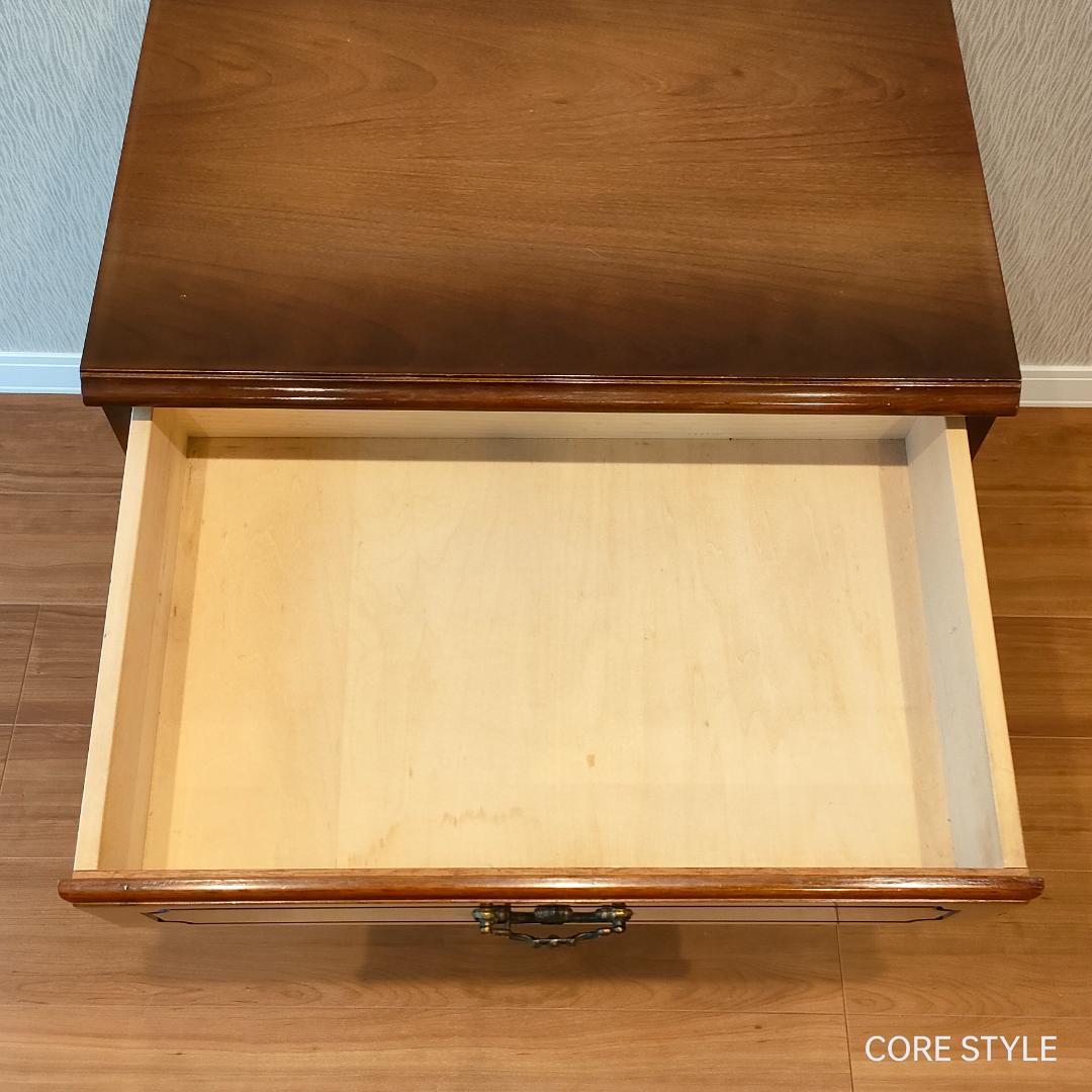 カリモクアンティーク　コロニアル 4杯 チェスト 　サイドボード　S3