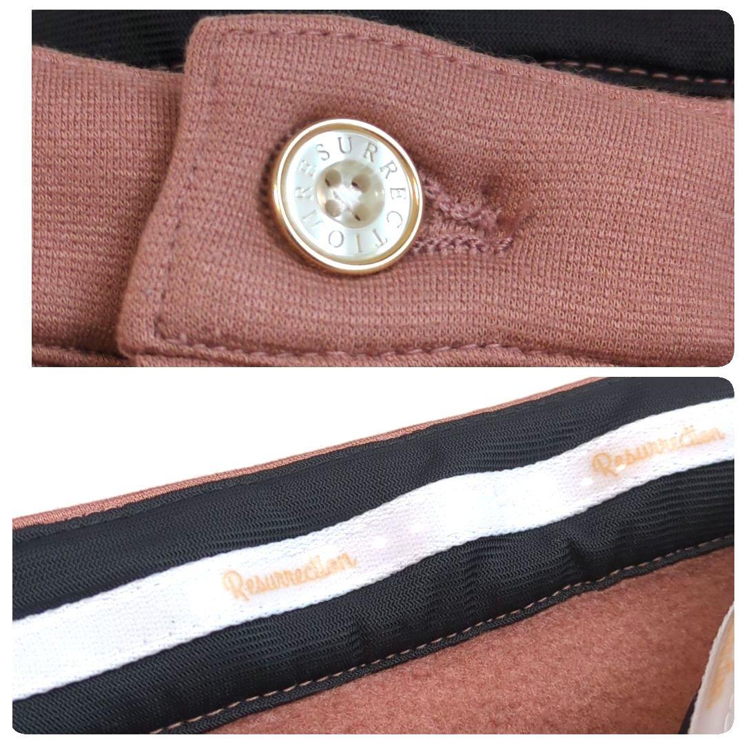 美品 レザレクション ゴルフ ウォームぺプラムスカート パンツ 2点組 裏起毛